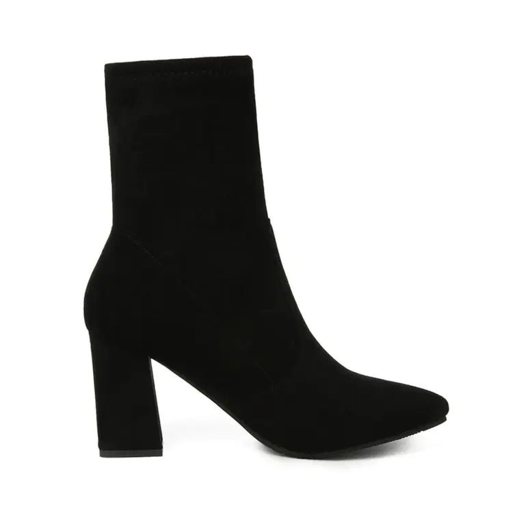 Women's Chunky Heel Ankle Boots - Stylish Martin Boots - Catch Cards