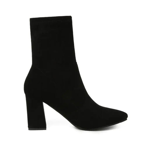 Women's Chunky Heel Ankle Boots - Stylish Martin Boots - Catch Cards