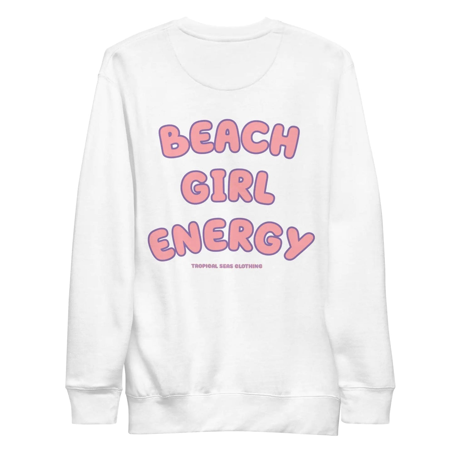 Women's Premium Beach Girl Energy Sweatshirt - Catch Cards