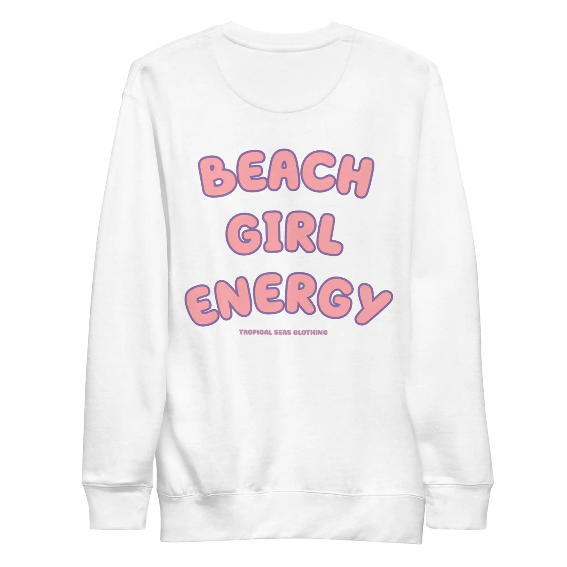 Women's Premium Beach Girl Energy Sweatshirt - Catch Cards