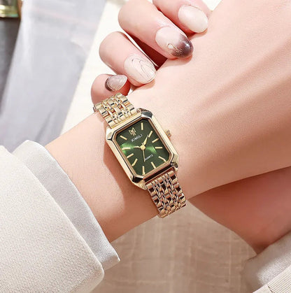 Women's Square Steel Strap Watch - Catch Cards