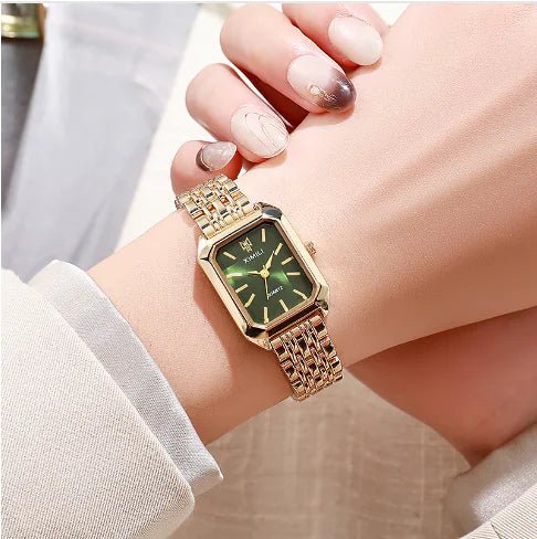 Women's Square Steel Strap Watch - Catch Cards