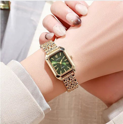 Women's Square Steel Strap Watch - Catch Cards