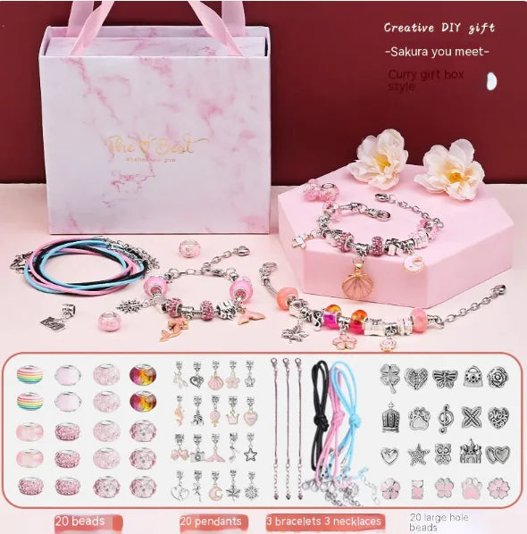 Children's Educational Handmade Diy Beaded Bracelet Suit WEM Support (www.WEM.support)