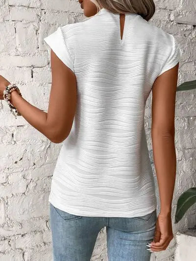 Terri Cap Sleeve Shirt HejK.com Marketplace LLC