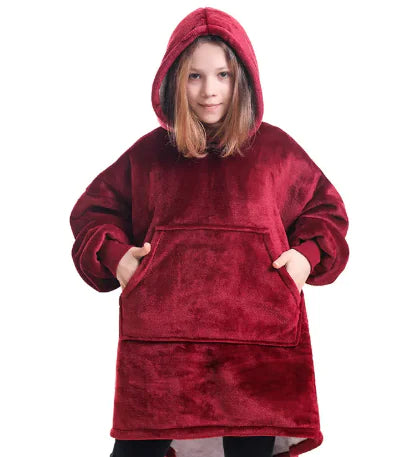 Women's Hooded Pullover Sweater Blanket WEM Support (www.WEM.support)