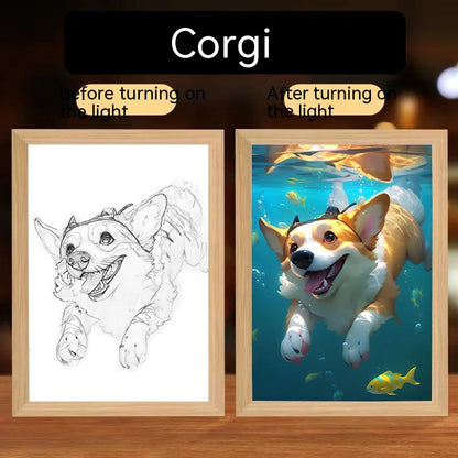 Glowing Pet Decorative Paintings WEM Support (www.WEM.support)