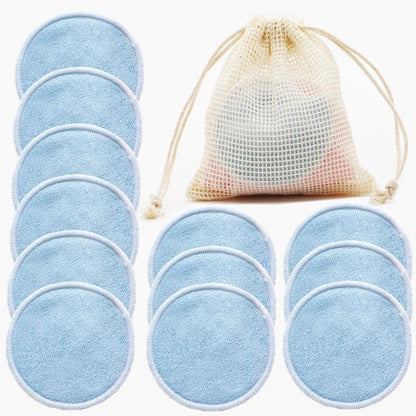 12-Pack Reusable Cotton Makeup Remover Pads – Washable & Eco-Friendly HejK.com