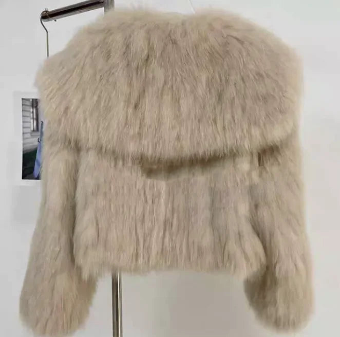 Women's Fur Young Coat Lapel WEM Support (www.WEM.support)