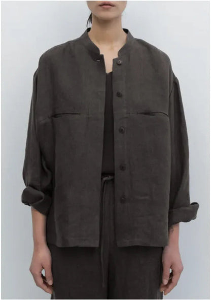 Women's Pure Linen Shirt WEM Support (www.WEM.support)