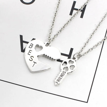 Star Moon Best Friend Pendant Necklace Set WEM Support (www.WEM.support)