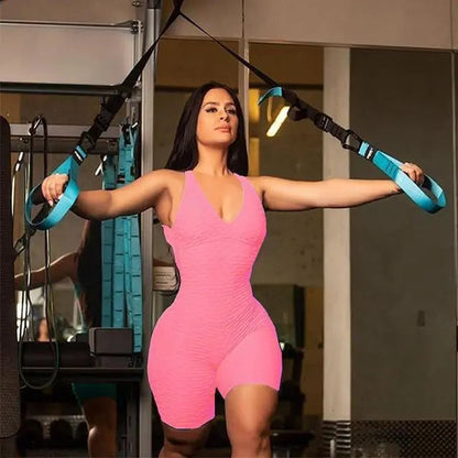 Ultra Flex Rückenfreier Strukturierter Bodysuit WEM Support (www.WEM.support)