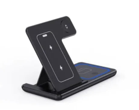 15W 3 In 1 LED Foldable Fast Wireless Charger Stand WEM Support (www.WEM.support)