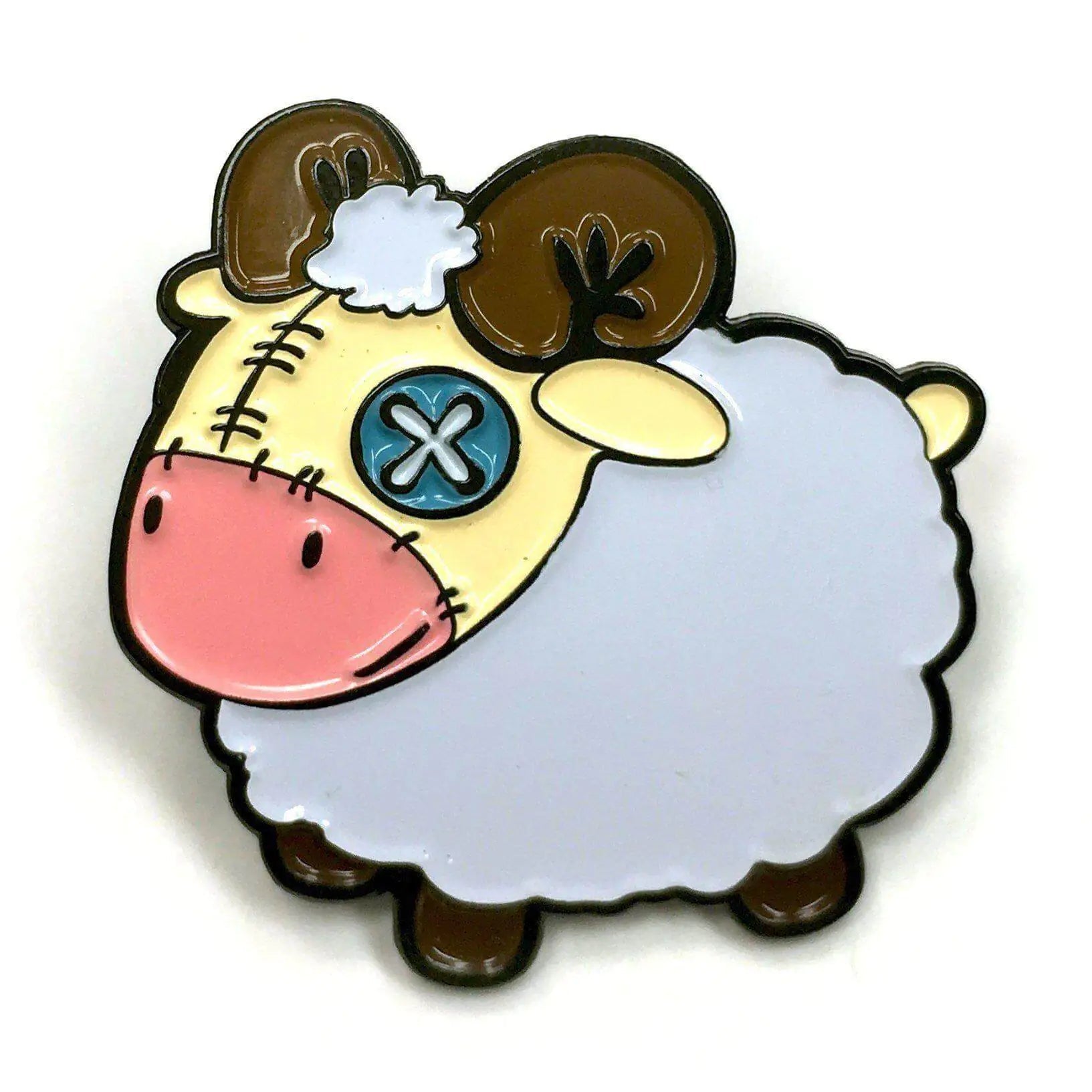 Plush Sheep Pin WEM Support (www.WEM.support)