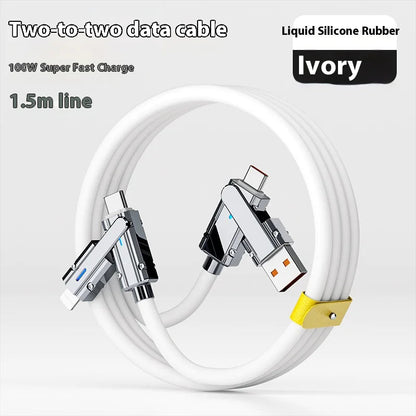 4-in-1 Fast Charging Data Cable WEM Support (www.WEM.support)