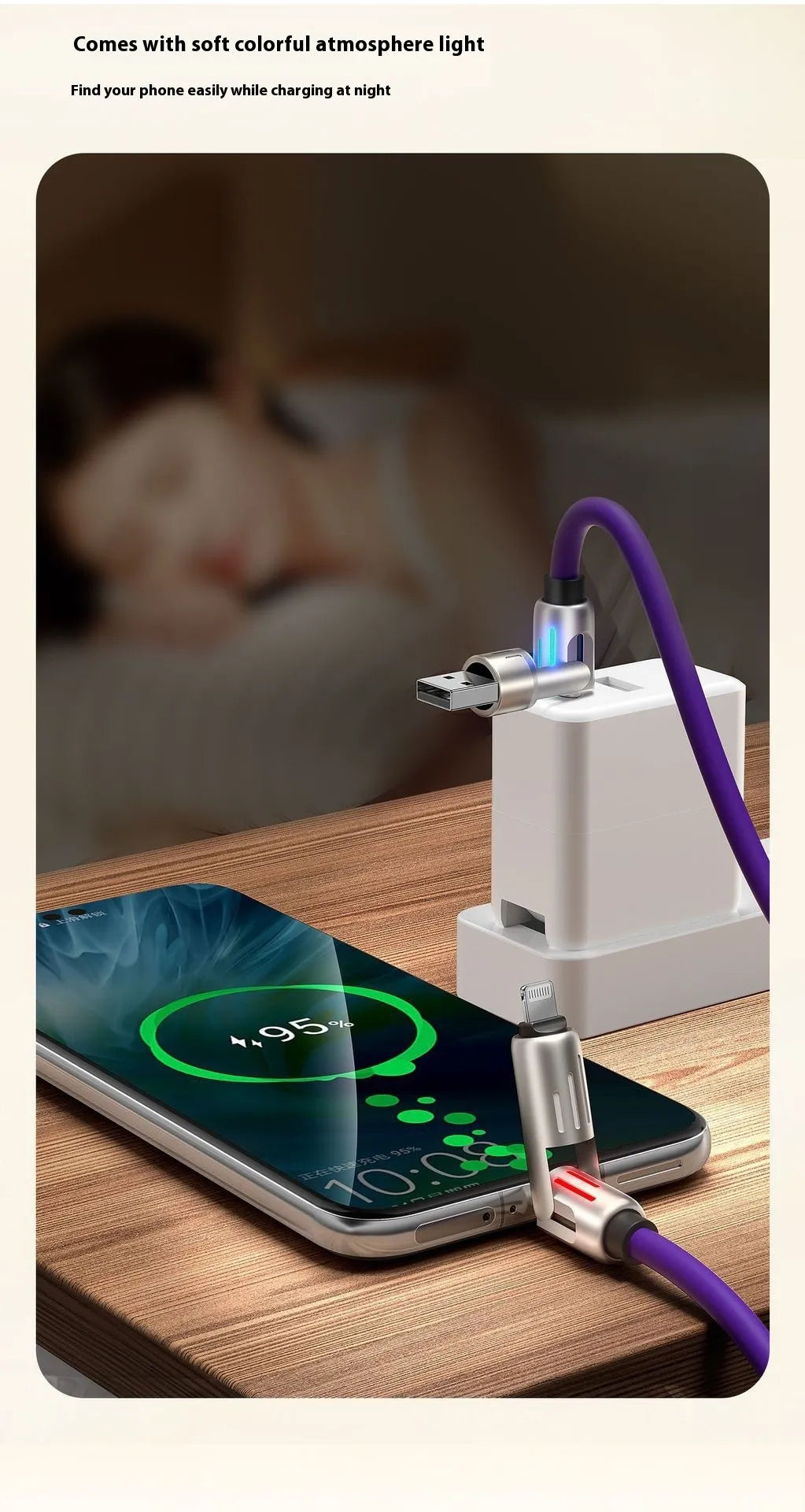 Car Multifunction 240W Four-in-one Data Cable WEM Support (www.WEM.support)