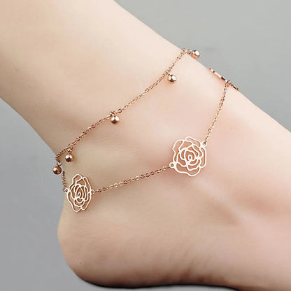 Minimalist Rose Anklet WEM Support (www.WEM.support)