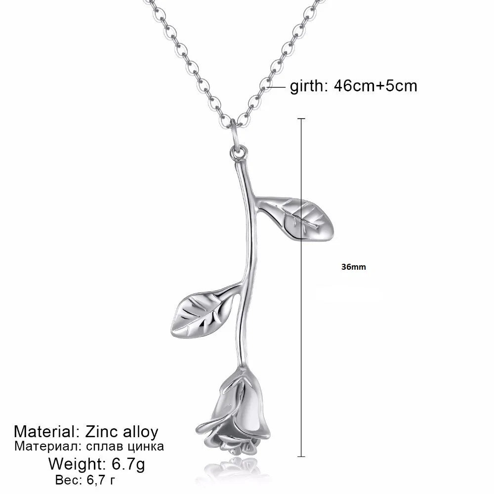 Singular Rose Necklace WEM Support (www.WEM.support)