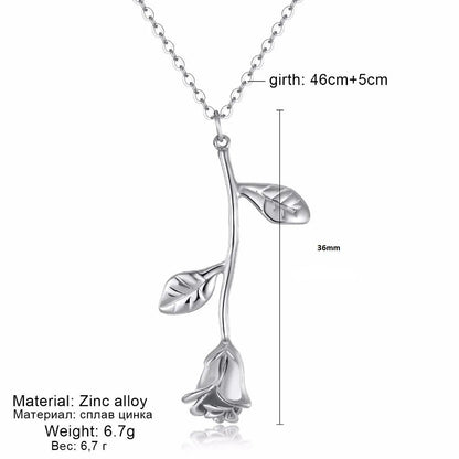 Singular Rose Necklace WEM Support (www.WEM.support)