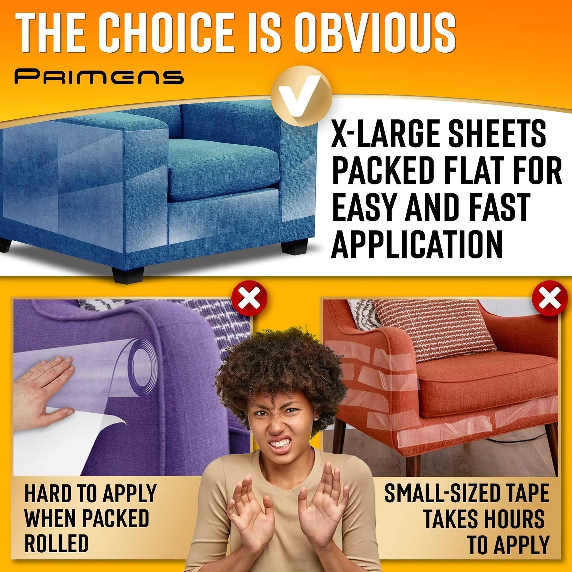 Protetores de Móveis Anti-arranhão para Gatos de Alta Resistência para Sofá Transparente 16 Folhas HejK.com