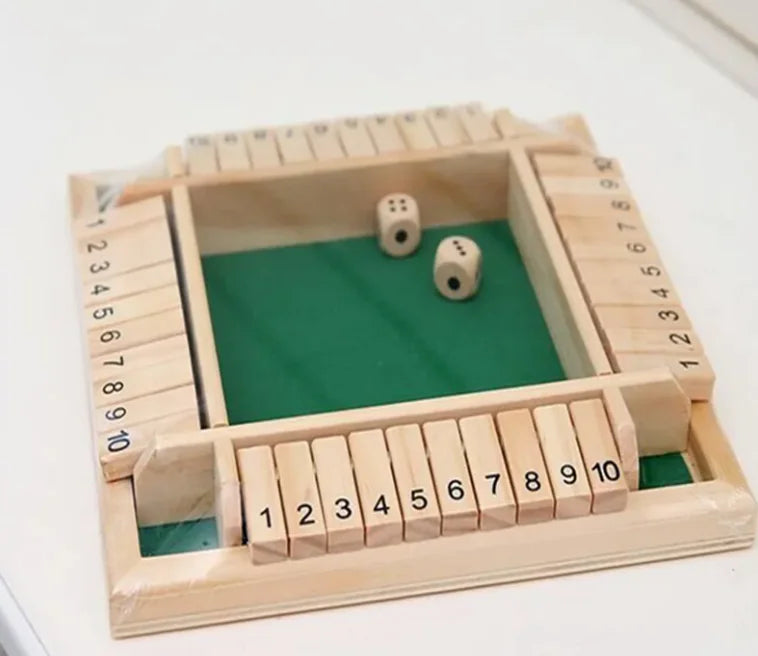 Ultimate Shut The Box Board Game WEM Support (www.WEM.support)
