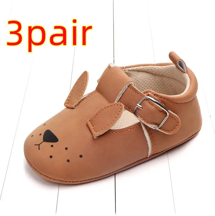 Spring and autumn cartoon animal baby shoes matte leather non-slip soft bottom baby shoes wholesale 0884 WEM Support (www.WEM.support)
