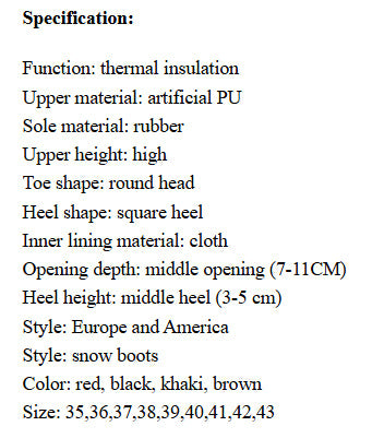 Warm Women's Snow Boots In Autumn And Winter WEM Support (www.WEM.support)