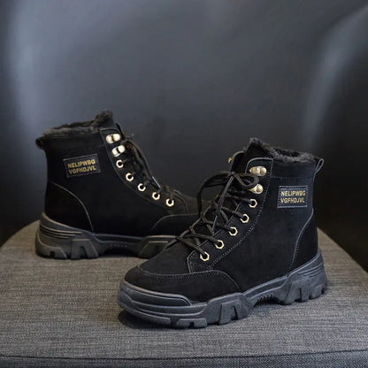 Winter Women's Short Snow Boots - Warm Cotton Martin Boots