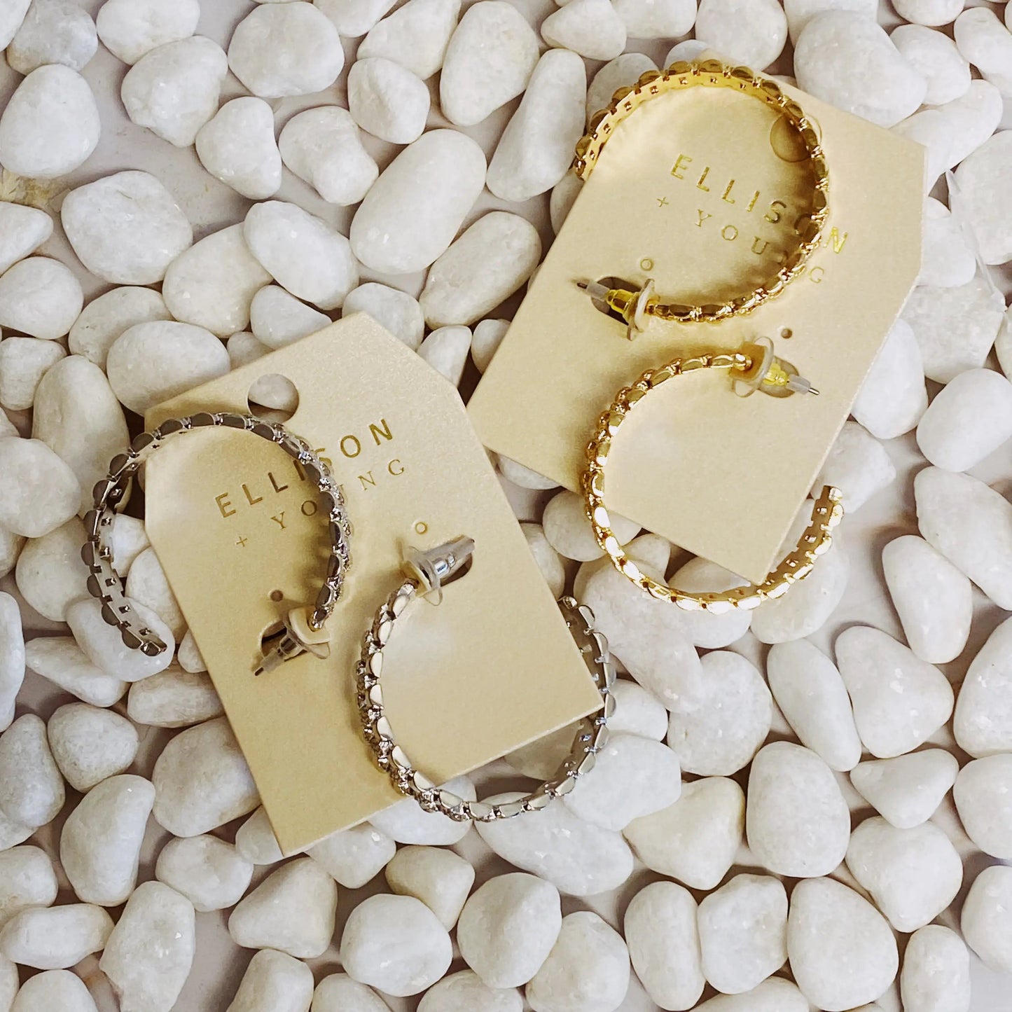 Golden Watch Band Hoop Earrings WEM Support (www.WEM.support)