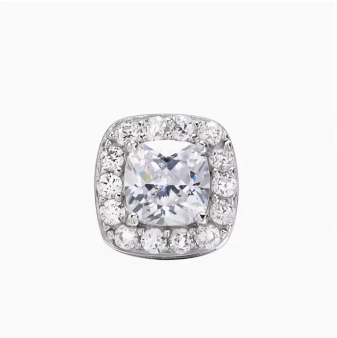 Sterling Silver S925 Diamond Rock Candy Stud Earrings WEM Support (www.WEM.support)