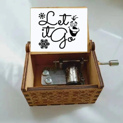 Antique Carved Wooden Hand Crank Music Box WEM Support (www.WEM.support)