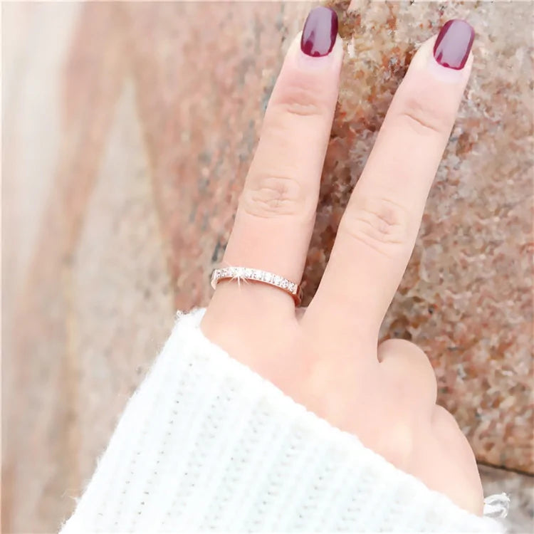 Rose Gold Crystal Rings WEM Support (www.WEM.support)