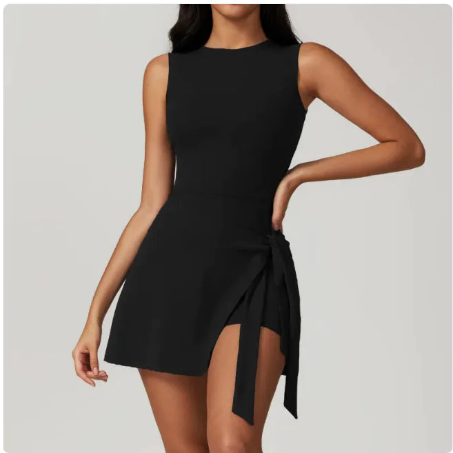 Women's Layered Look Tight Sports Dress WEM Support (www.WEM.support)