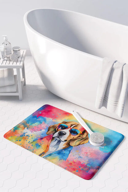 Beagle Hippie Dawg Memory Foam Kitchen Mat WEM Support (www.WEM.support)