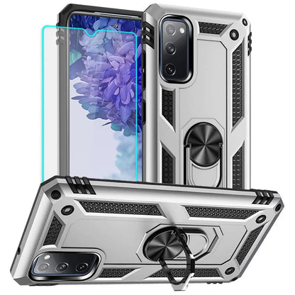 Yiakeng for Samsung Galaxy S20 FE Case, Galaxy S20 FE 5G case with HD Screen Protector, Military Grade Protective Cases with Ring for Samsung Galaxy S20 FE 5G (Red) - Catch Cards