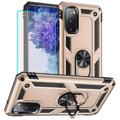 Yiakeng for Samsung Galaxy S20 FE Case, Galaxy S20 FE 5G case with HD Screen Protector, Military Grade Protective Cases with Ring for Samsung Galaxy S20 FE 5G (Red) - Catch Cards