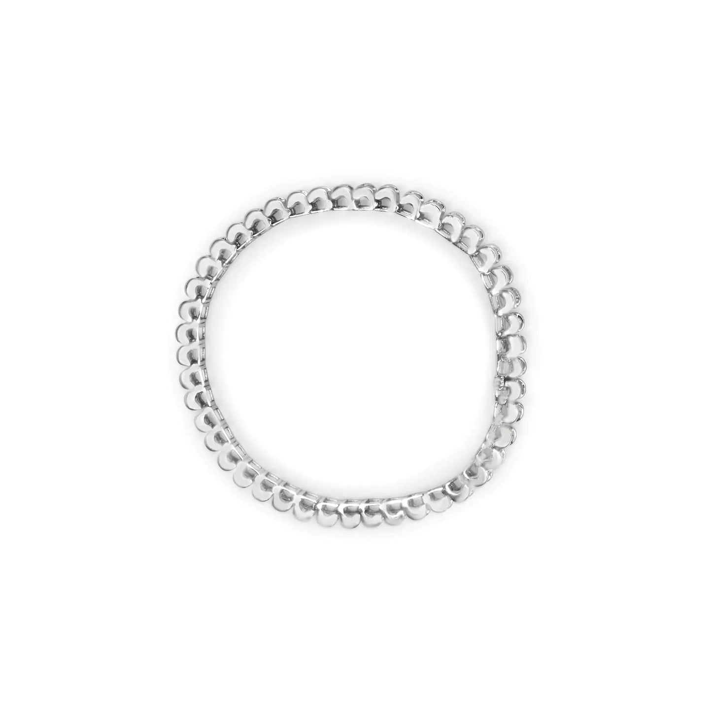 14K White Gold 5.00 Cttw Invisible Set Princess-Cut Diamond Belt and Buckle Tennis 7" Bracelet (H-I Color, SI1-SI2 Clarity) WEM Support (www.WEM.support)