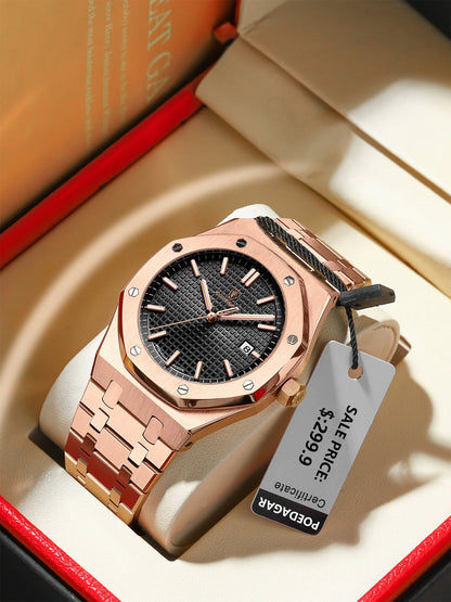 Men's Luminous Waterproof Quartz Watch