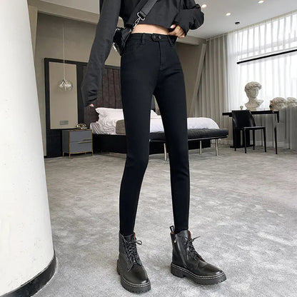 Jeans Ajustados Versátiles de Nueve Puntos para Mujer HejK.com Marketplace LLC