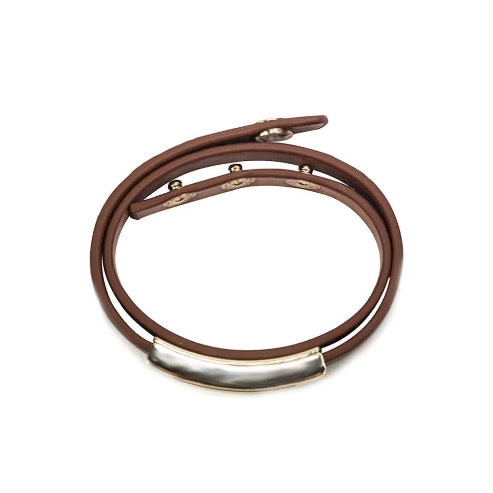 Buckled Leather Bracelet- Sienna WEM Support (www.WEM.support)