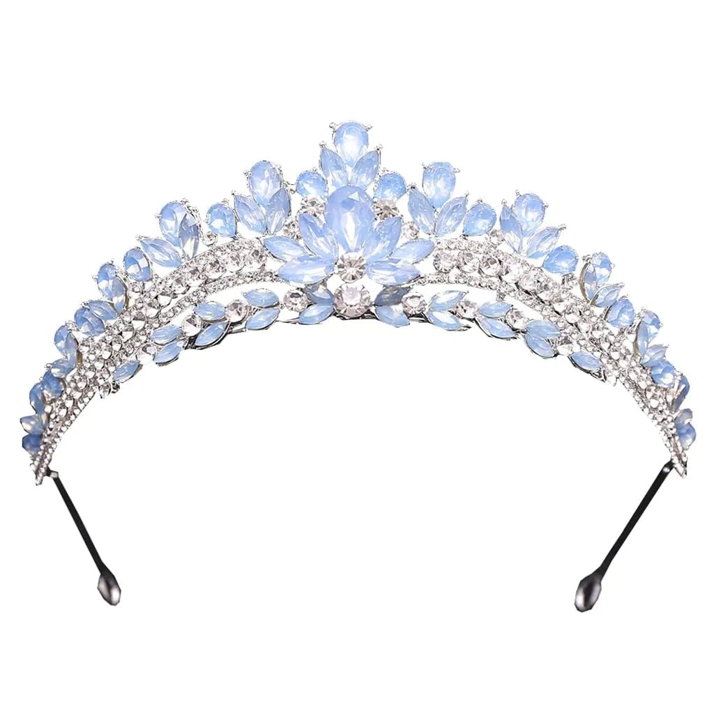 Yunyue Light Blue Crystal Sweet 16 Tiara - Catch Cards