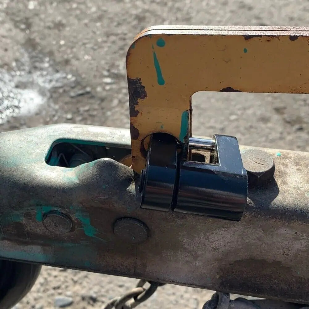 Trailer Hitch Coupler Lock Dia 1/4" Span 3/4" For Tow Boat RV Truck Car + 2 Keys WEM Support (www.WEM.support)