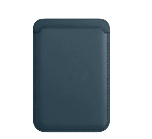 MagSafe Leather Card Case - Compatible with Apple, Magnetic Back Protective Case WEM Support (www.WEM.support)