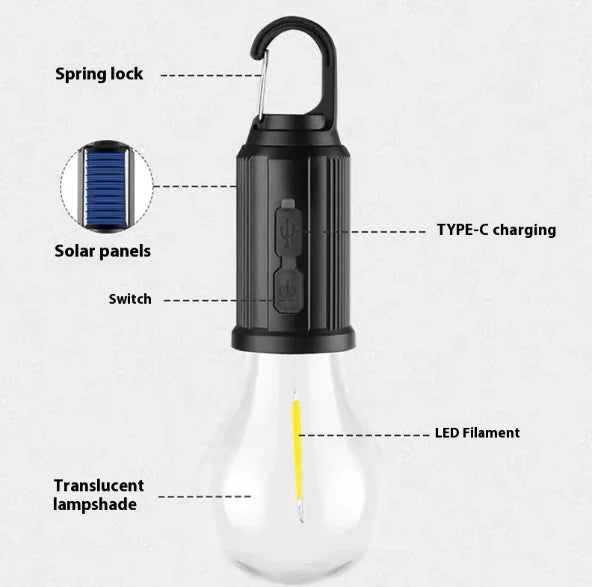 Luz de Camping Solar y Mata Mosquitos HejK.com
