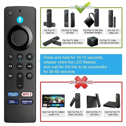 Controle Remoto por Voz para Fire TV Stick (2ª/3ª Geração, 4K) HejK.com