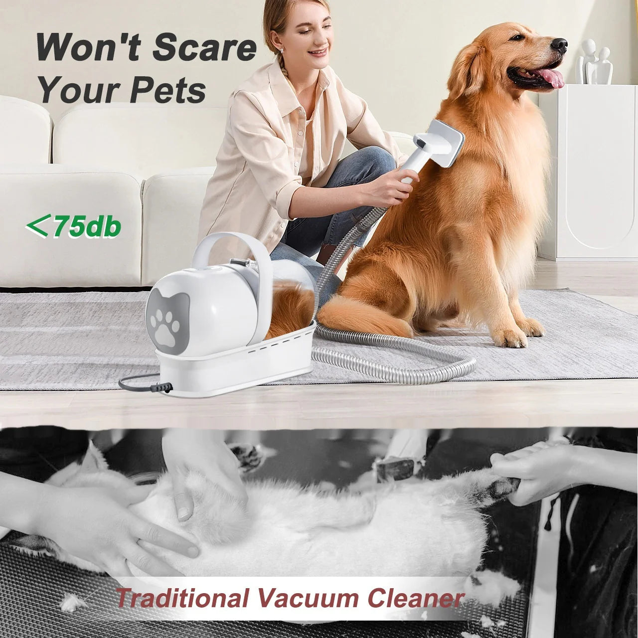 Vacuum Trimming 7-in-1 Multifunctional Pet Grooming Device WEM Support (www.WEM.support)