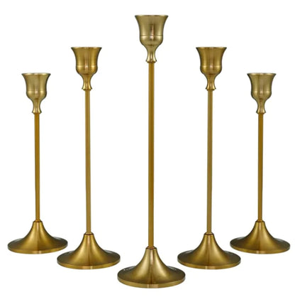 Classic Antique Gold Candle Stand