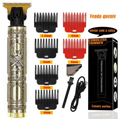 USB Rechargeable Vintage Electric Hair Trimmer WEM Support (www.WEM.support)