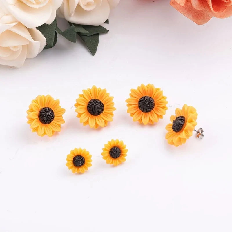 Sunflower (you are my sunshine) Stud Earrings WEM Support (www.WEM.support)
