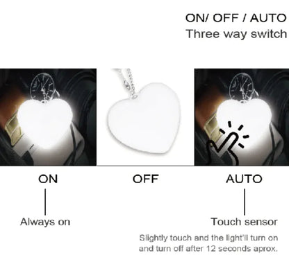 Heart Sensor Bag Light HejK.com